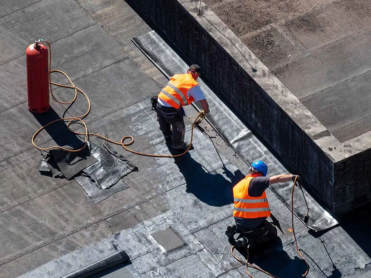 Flachdach Arbeiten